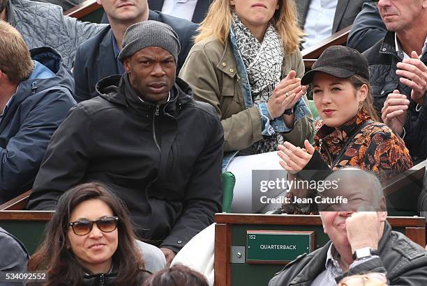 Sylvain Wiltord attends day 3 of the 2016 French Open held at Roland-Garros stadium on May 24, 2016 in Paris, France.