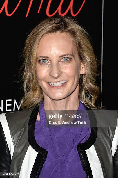 Wednesday Martin attends a screening of Oscilloscope's "ma ma" hosted by The Cinema Society and Chopard at Landmark Sunshine Cinema on May 24, 2016...
