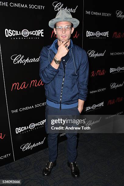 Actor Nico Tortorella attends a screening of Oscilloscope's "ma ma" hosted by The Cinema Society and Chopard at Landmark Sunshine Cinema on May 24,...