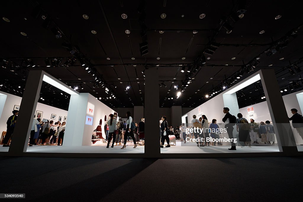 Fast Retailing Chairman Tadashi Yanai Attends Preview Of Uniqlo 2016 Fall/Winter Season