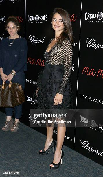 Actress Penelope Cruz attends the screening of Oscilloscope's "ma ma" hosted by The Cinema Society and Chopard at Landmark Sunshine Cinema on May 24,...