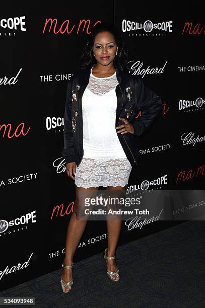 Krystal Joy Brown attends a screening of Oscilloscope's "ma ma" hosted by The Cinema Society and Chopard at Landmark Sunshine Cinema on May 24, 2016...