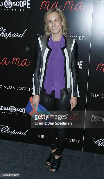 Wednesday Martin attends the screening of Oscilloscope's "ma ma" hosted by The Cinema Society and Chopard at Landmark Sunshine Cinema on May 24, 2016...
