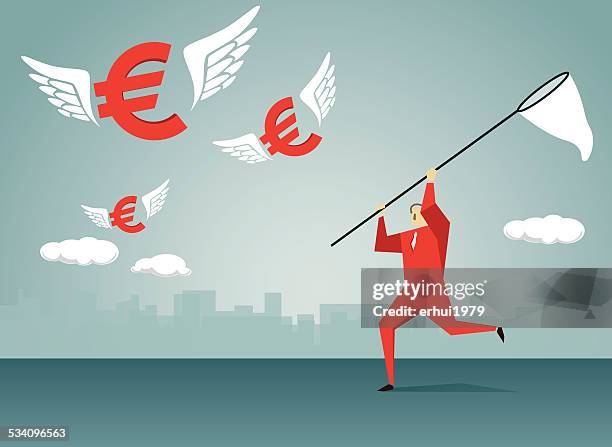catching - animal wing stock illustrations