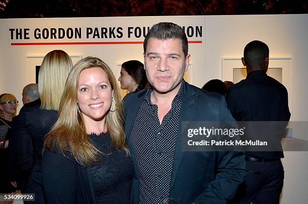 Kelly Murro and Tom Murro attend The Gordon Parks Foundation 10th Anniversary Awards Dinner and Auction at Cipriani 42nd Street on May 24, 2016 in...