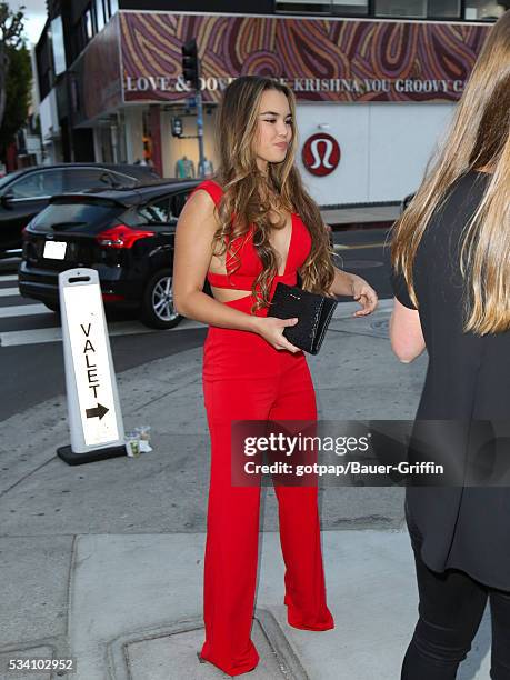 Paris Berelc is seen attending the Jovani L.A. Flagship Opening on May 24, 2016 in Los Angeles, California.