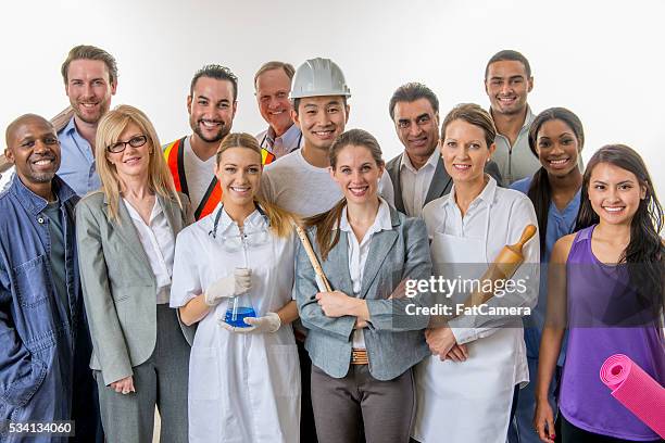 group of business professionals - different occupation stock pictures, royalty-free photos & images