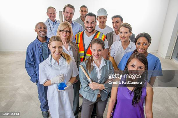 varied group of business workers - different occupation stock pictures, royalty-free photos & images