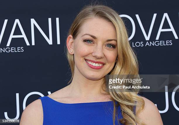 Actress Sara Lindsey attends the Jovani store opening celebration at Jovani on May 24, 2016 in Los Angeles, California.