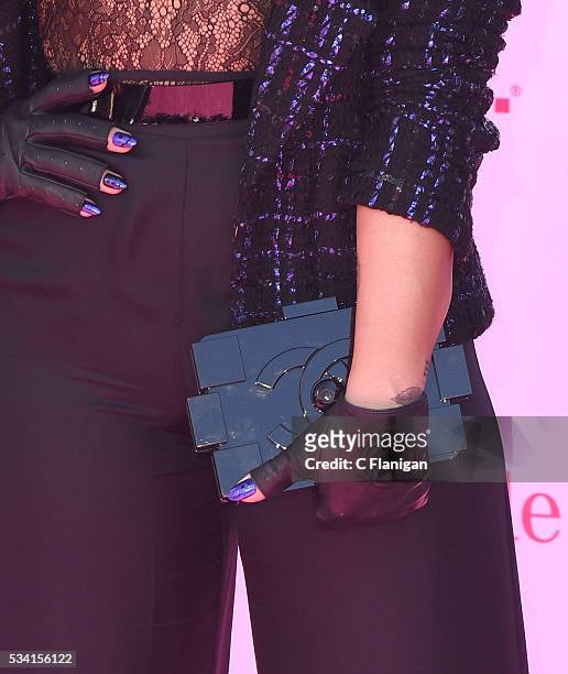 Demi Lovato, purse detail, attends the 2016 Billboard Music Awards at T-Mobile Arena on May 22, 2016 in Las Vegas, Nevada.