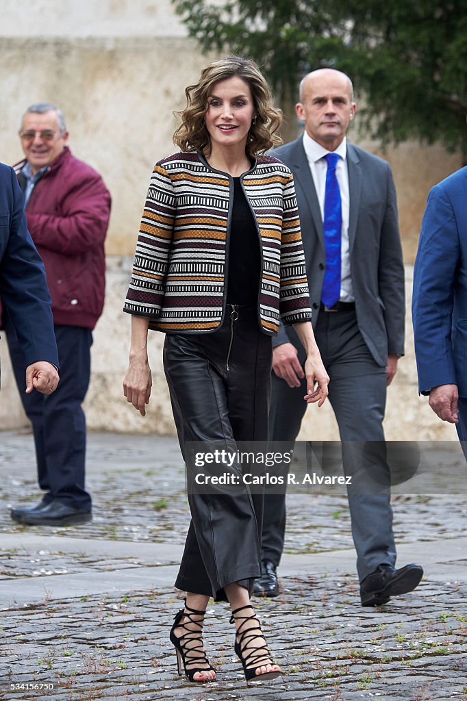 Queen Letizia Attends Journalism Seminar in La Rioja