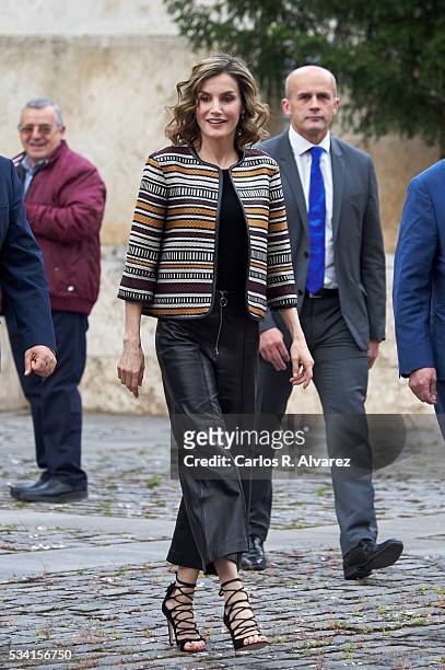 Queen Letizia of Spain attends the inauguration of the 11th International Seminar of Language and Journalism "El Lenguaje del Humor en el Periodismo...