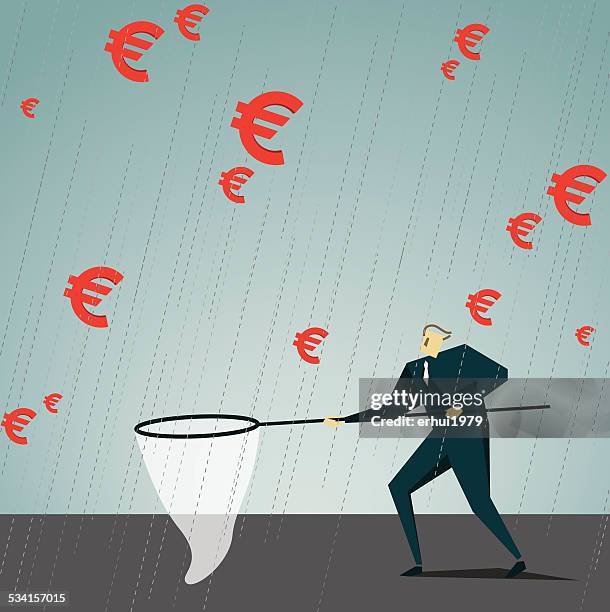 rain - catching net stock illustrations