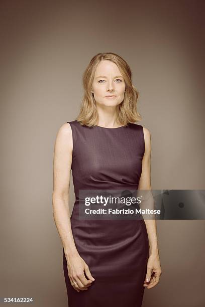 Actress and director Jodie Foster is photographed for The Hollywood Reporter on May 14, 2016 in Cannes, France.