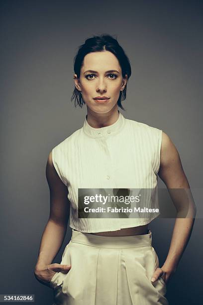 Actress Rebecca Hall is photographed for The Hollywood Reporter on May 14, 2016 in Cannes, France.