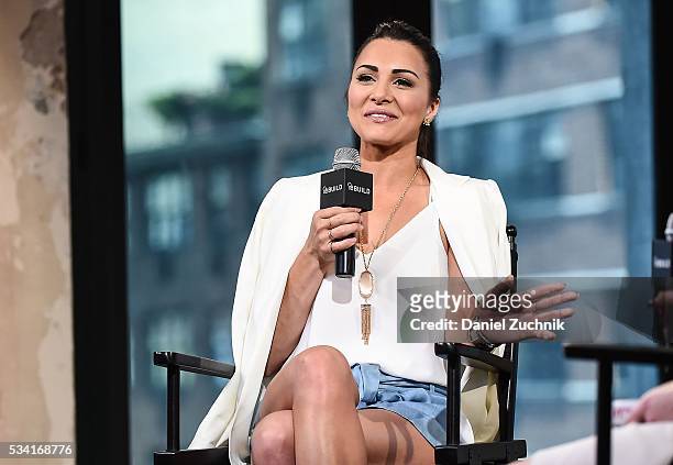 Andi Dorfman attends AOL Build to discuss her book 'It's Not Okay' at AOL Studios on May 25, 2016 in New York City.