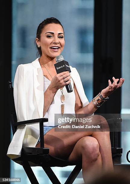 Andi Dorfman attends AOL Build to discuss her book 'It's Not Okay' at AOL Studios on May 25, 2016 in New York City.