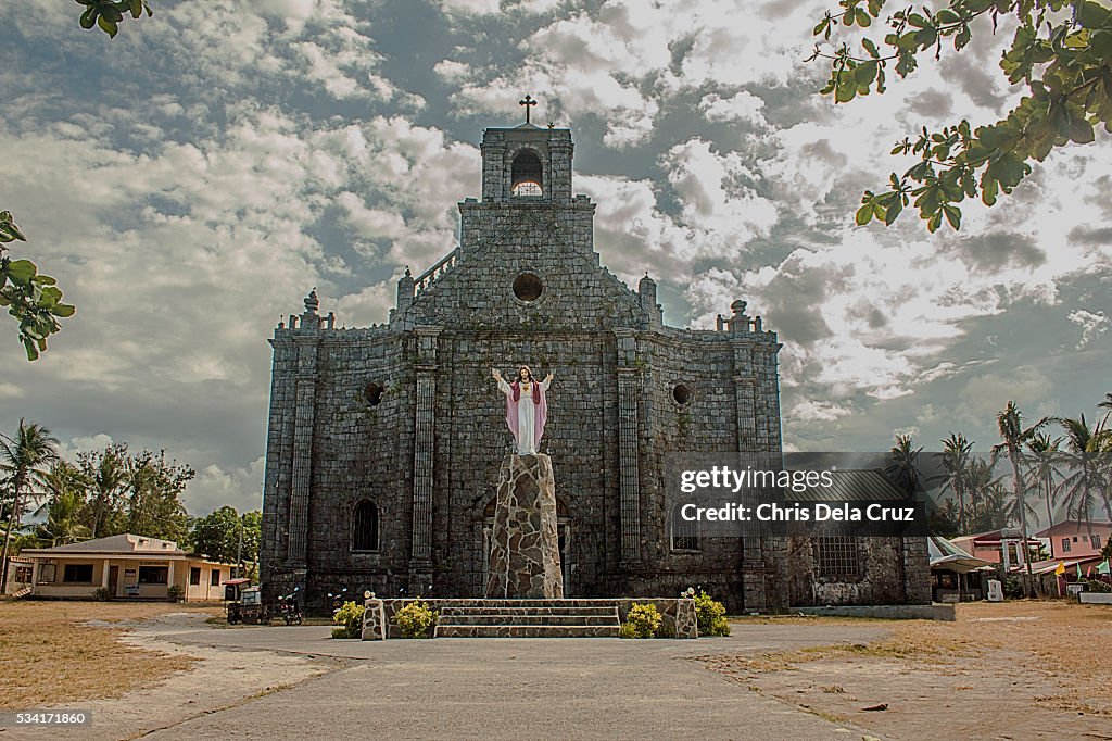 Front view Barcelona church in Sorsogon, Philippines