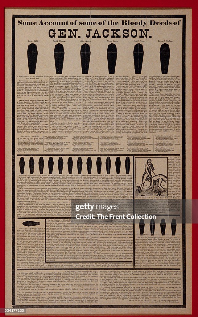 Anti-Jackson 1828 Presidential Election Broadside