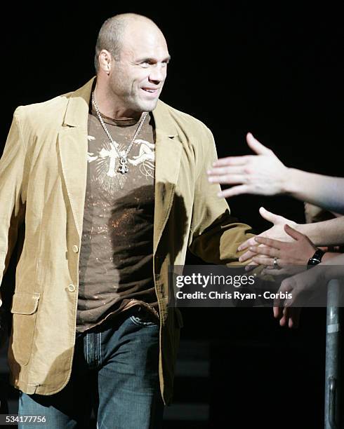 Former 2 time UFC World Heavyweight champion Randy "The Natural" Couture greets his fans at Sportfight XIX.