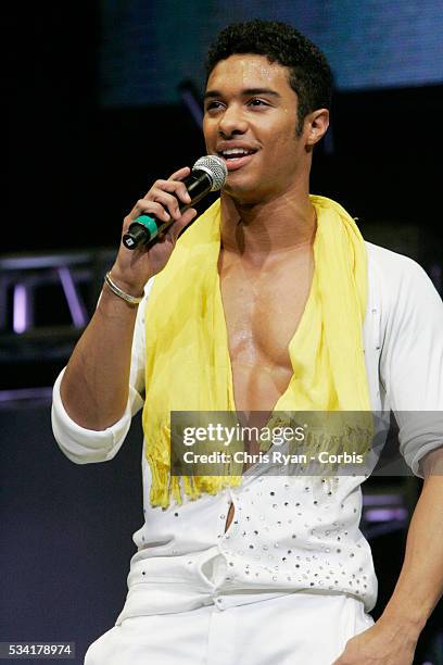 Danny Tidwell from the television show "So You Think You Can Dance" performing live with 9 other finalists at Rose Garden arena in Portland.