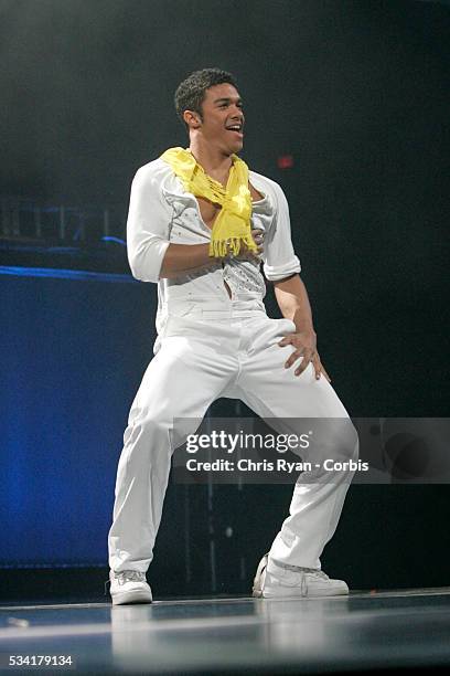 Danny Tidwell from the television show "So You Think You Can Dance" performing live with 9 other finalists at Rose Garden arena in Portland.