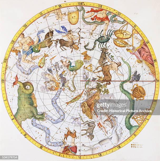 Map of the Southern Constellations by Sir James Thornhill