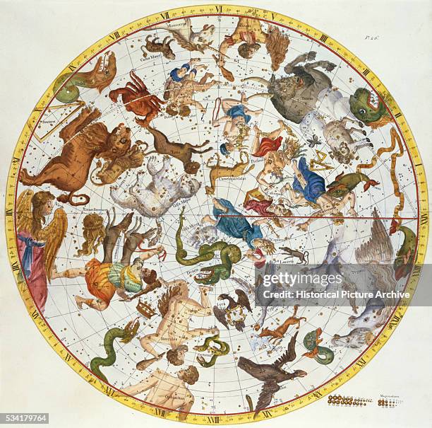 Map of the Northern Constellations by Sir James Thornhill