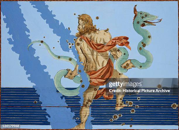 The Constellations Ophiuchus and Serpens by Alexander Mair