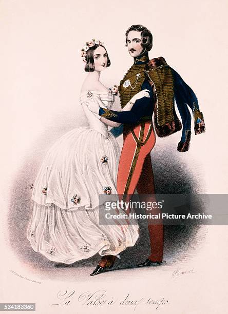 Portrait of Prince Albert and Queen Victoria Dancing The Waltz in Two Time by John Brandard