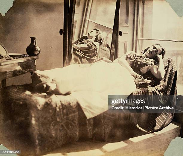 Woman Having an Afternoon Sleep Study by Lady Clementina Hawarden