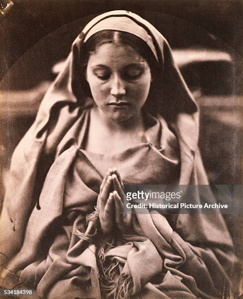 Portrait of St. Agnes by Julia Margaret Cameron