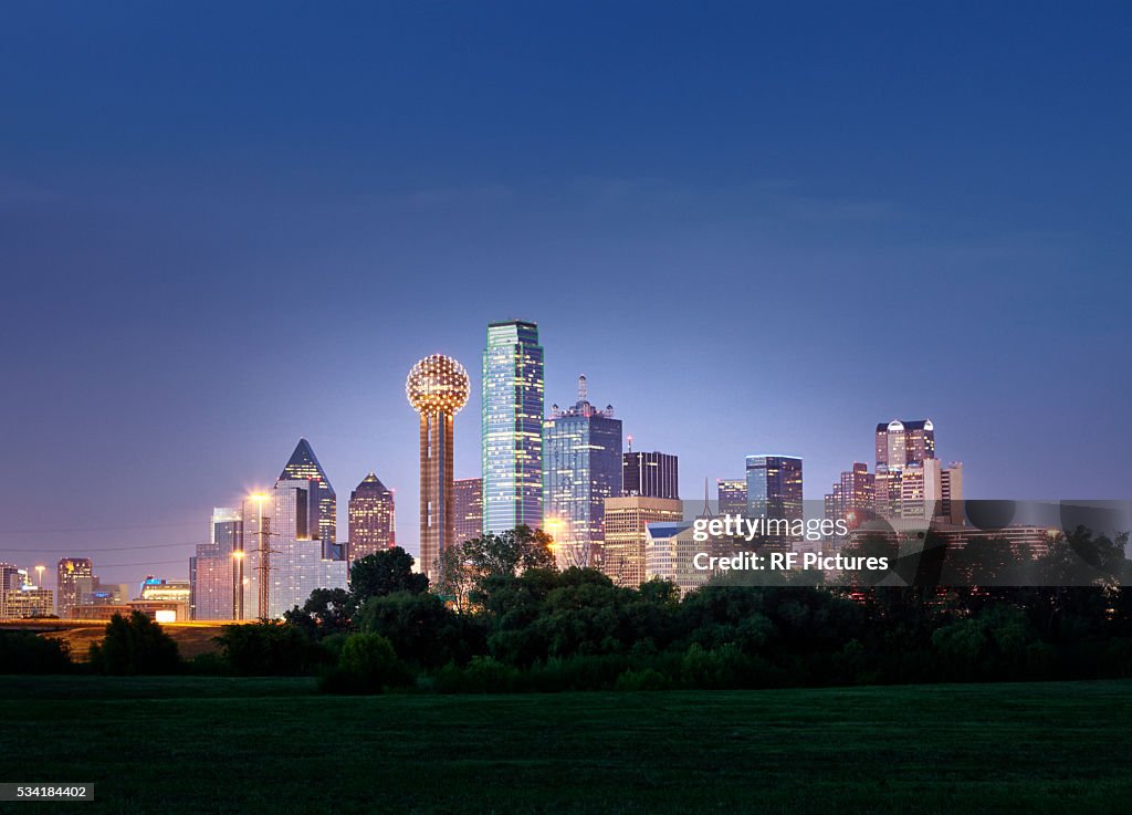 Dallas City Skyline