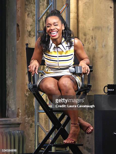 Anika Noni Rose attends AOL Build Speaker Series to discuss "Roots" at AOL Studios In New York on May 25, 2016 in New York City.