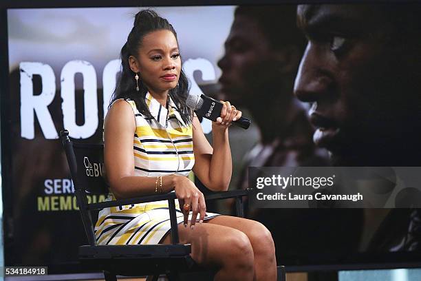 Anika Noni Rose attends AOL Build Speaker Series to discuss "Roots" at AOL Studios In New York on May 25, 2016 in New York City.