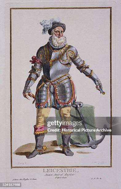 "Portrait of Robert Dudley, Earl of Leicester by Pierre Duflos "