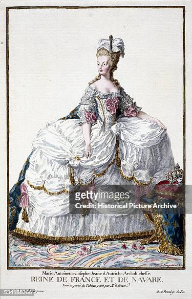 "Portrait of Marie Antoinette, Queen of France by Pierre Duflos "