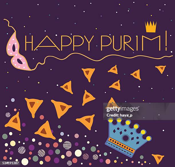 hintergrund glückliche purim - purim stock-grafiken, -clipart, -cartoons und -symbole