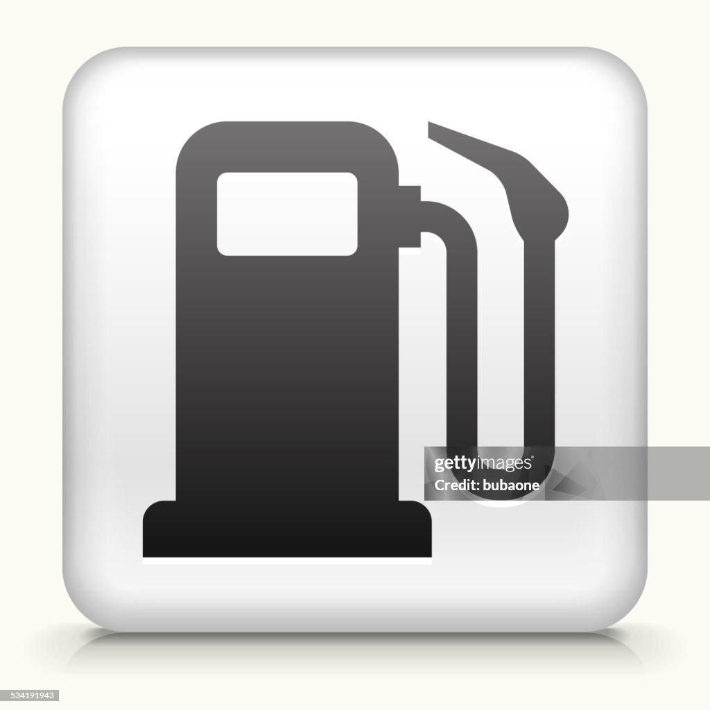 Square Button with Gas Pump