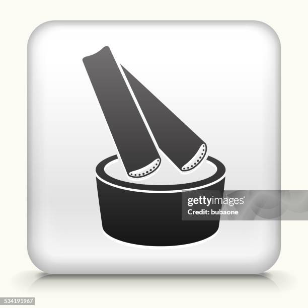 square button with celery dip - ranch dip stock illustrations