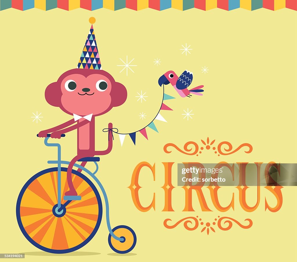 Circus monkey show