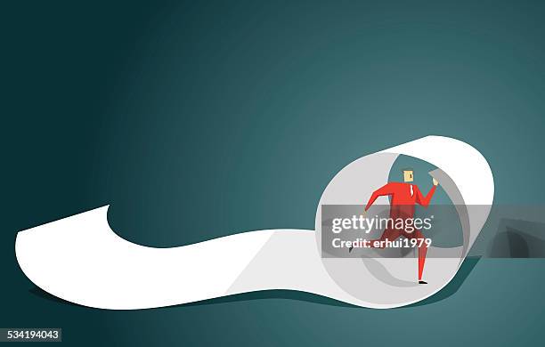 escape - running scared stock illustrations