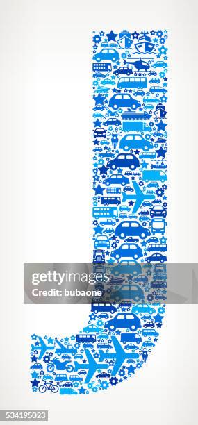 letter j on transportation royalty free vector art pattern - bus side stock illustrations