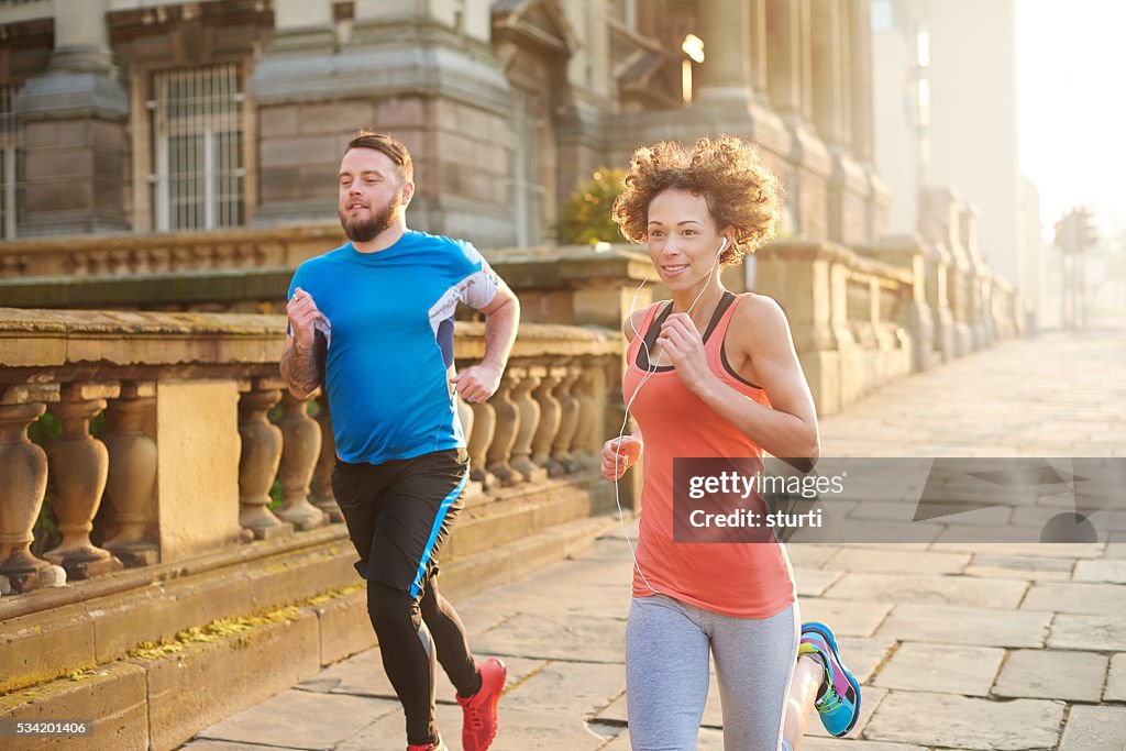 Morning fitness joggers