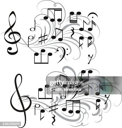 Traditional Note Design Musical Note Designs High-Res Vector Graphic - Getty Images