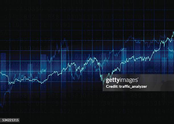 abstract financial background - charts stock illustrations