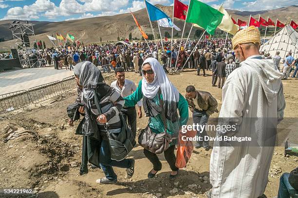 Crowds gather to celebrate Imilchil, Morocco's marriage and betrothal festival.