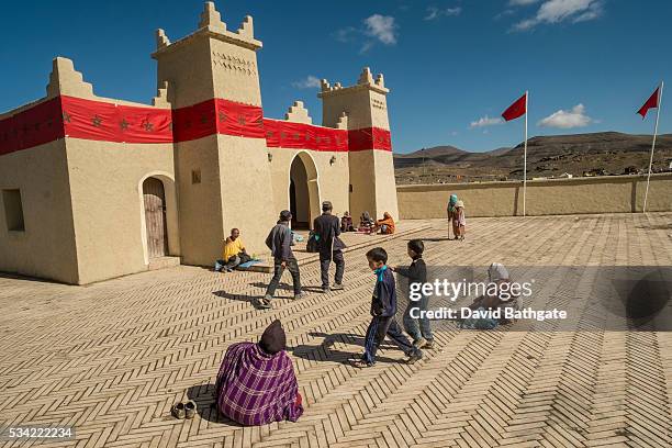 Berbers gather at the annual Imilchil, Morocco Marriage and Betrothal Festival.