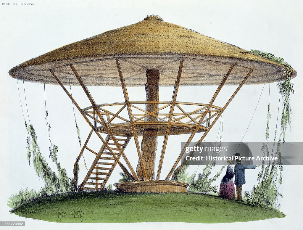 Parasol de Robinson at Parc de la Motte by Victor Petit
