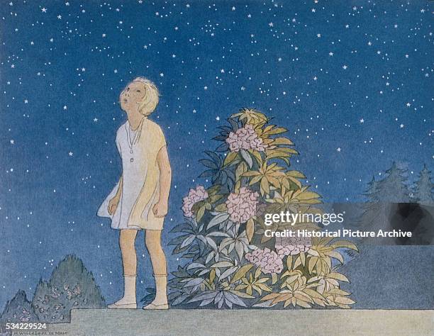 An illustration from A Child's Garden of Verses by Robert Louis Stevenson.